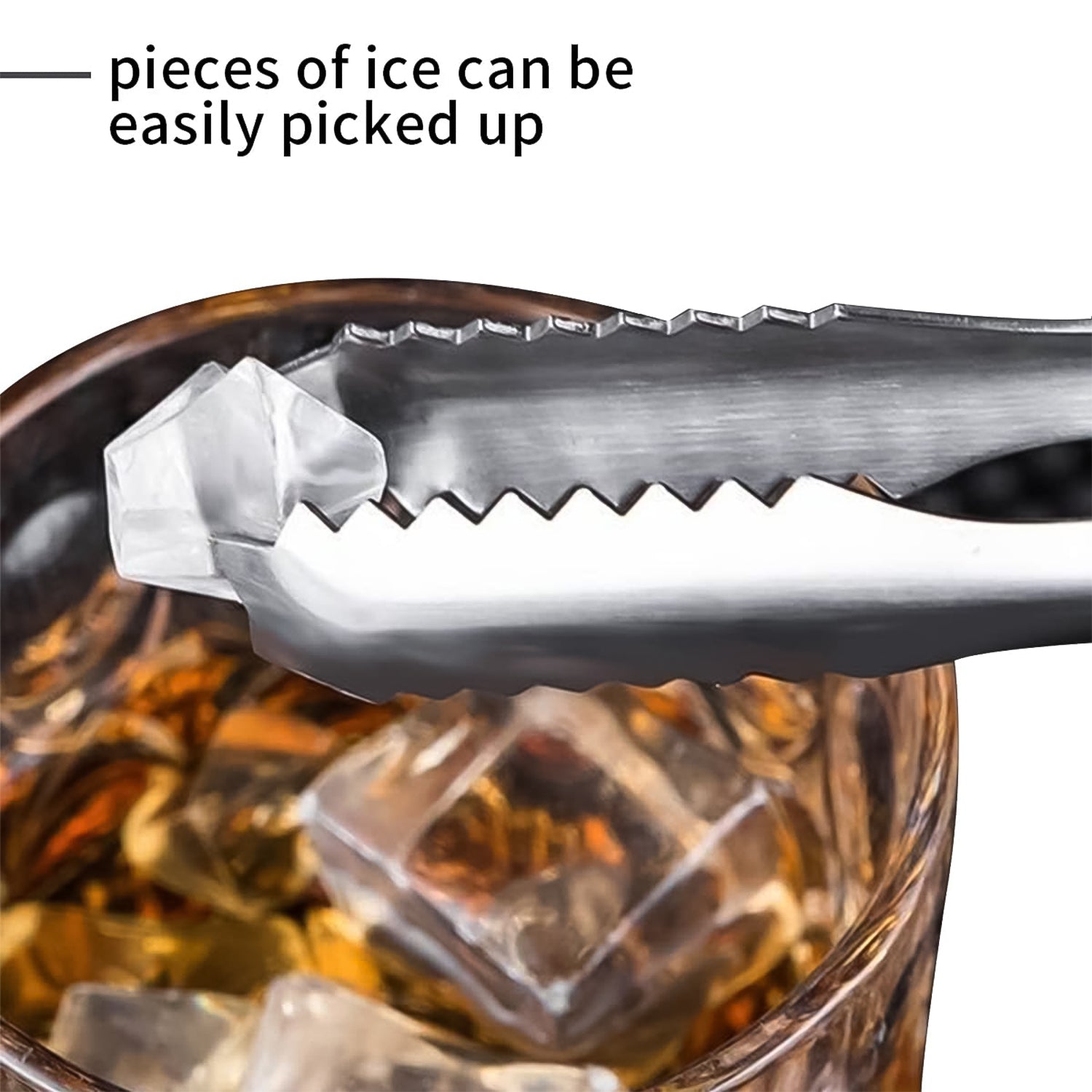Stainless Steel Tong For Lifting Ice Cubes Sugar Cubes  Serving Tongs (13 Cm  1 Pc) Stainless Steel Tong For Lifting Ice Cubes Sugar Cubes  Serving Tongs (13 Cm  1 Pc)